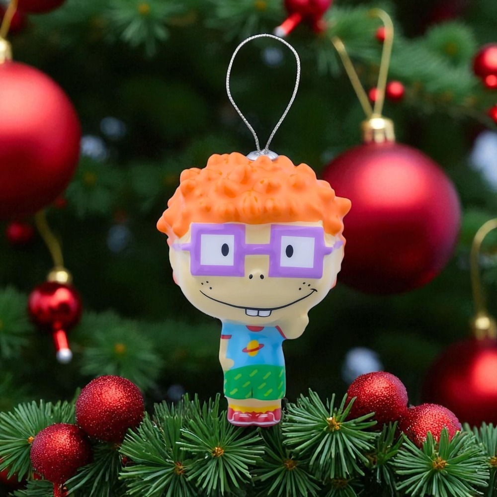 Rugrats Chuckie Christmas Shatterproof Ornament Nickelodeon New NWT